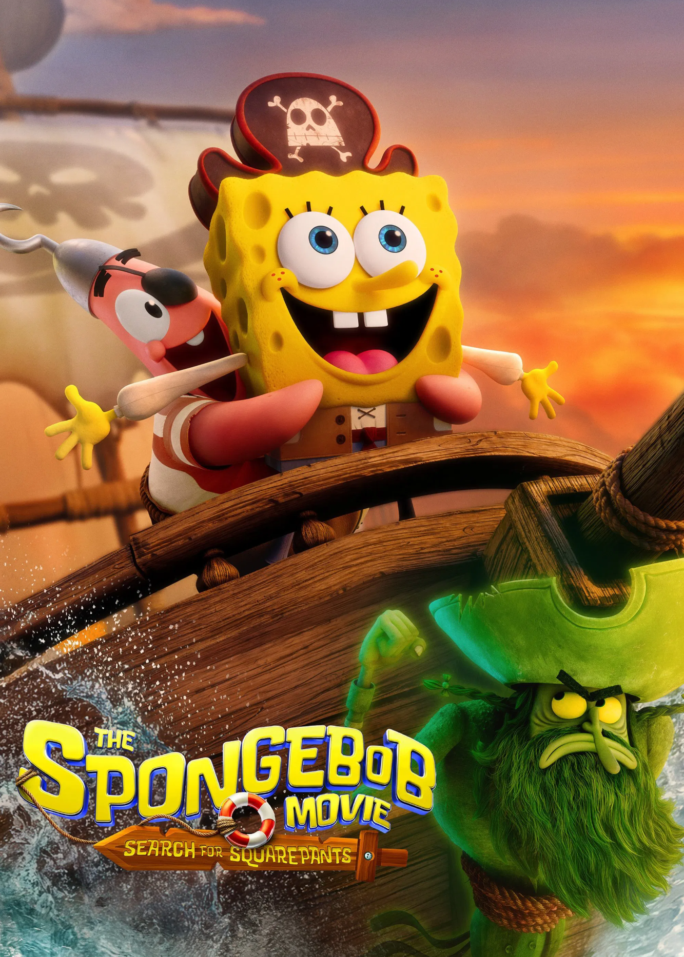 Póster de Bob Esponja: Una aventura pirata SpongeBob O Filme: À Procura das Calças Quadradas