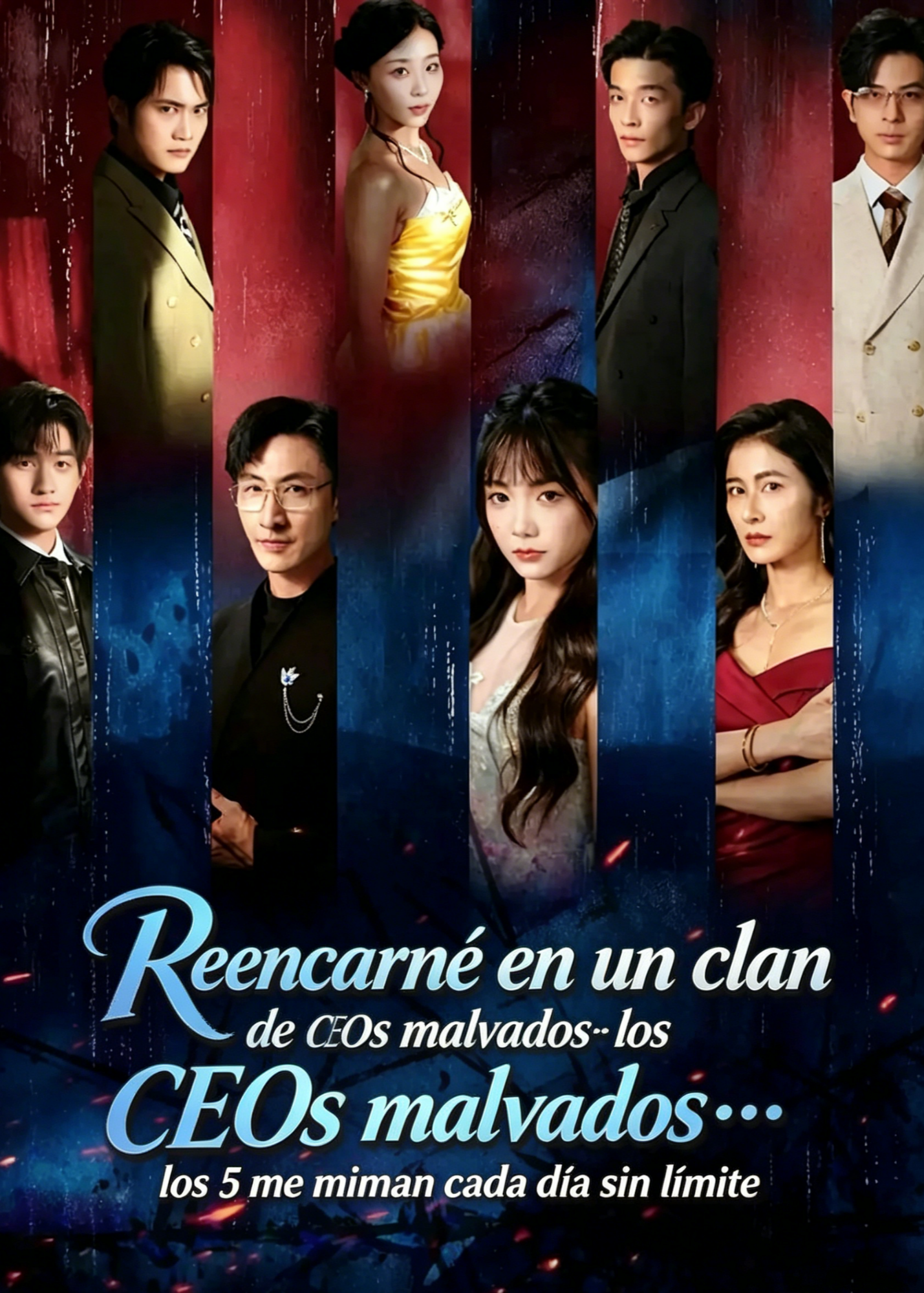 Póster de Reencarné en un clan de CEOs malvados… los 5 me miman cada día sin límite