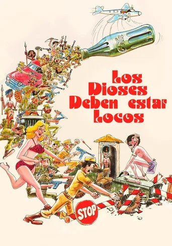 Póster de Los Dioses Deben Estar Locos