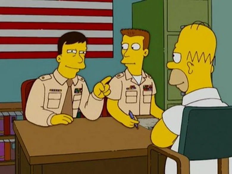 Miniatura de Homero en el ejército